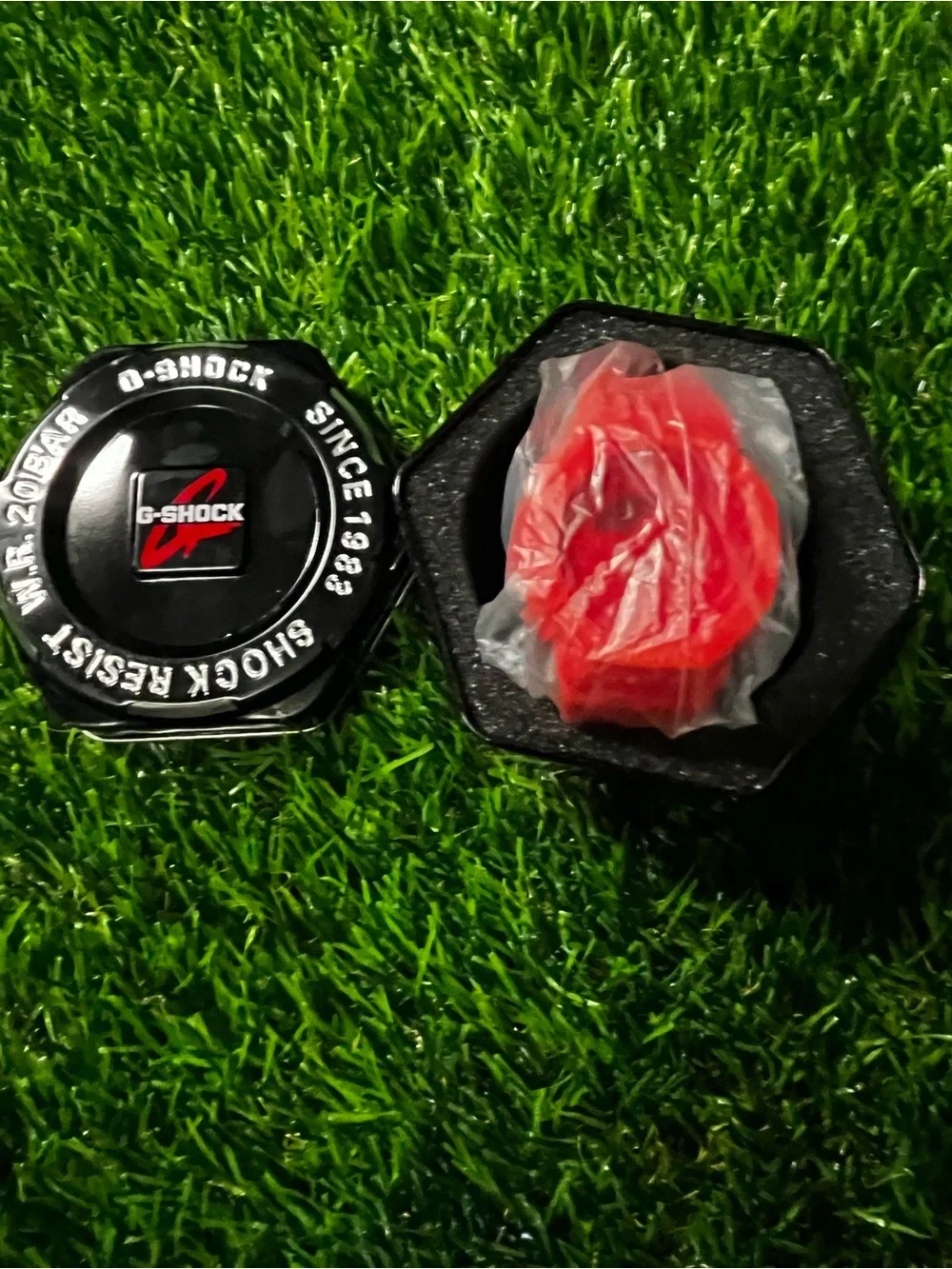 Casio G-Shock Black and Red Warranty Card Pack
